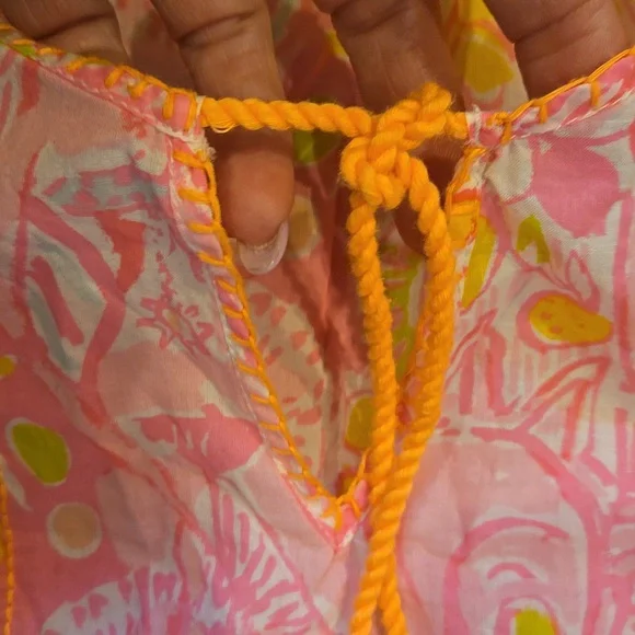 Lilly Pulitzer Kini in the Keyes Pink Pout Lauren Tank Blouse - Picture 3 of 10